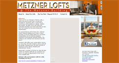 Desktop Screenshot of metznerlofts.com