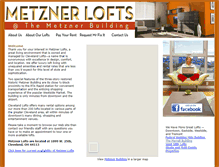 Tablet Screenshot of metznerlofts.com